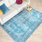 Vintage Rug - Estate Medallion Light Blue