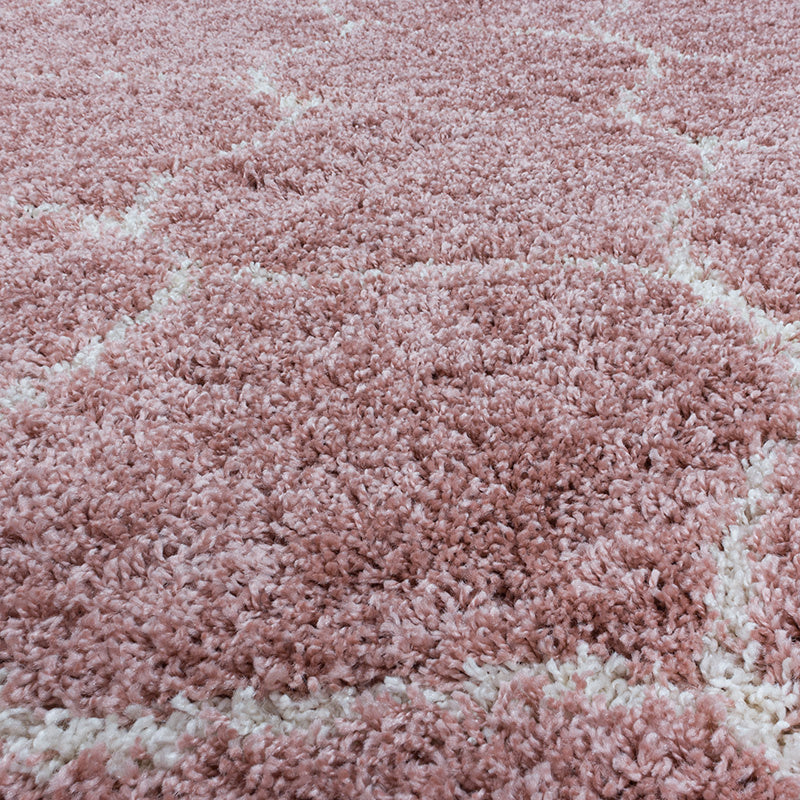 Round Berber Rug - Agadir Circle Pink/Cream