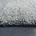 High-pile floor rug - Myla Green/Light Grey 4747