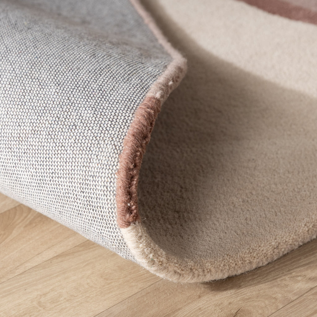 Round Wool Rug – Vienna Pink