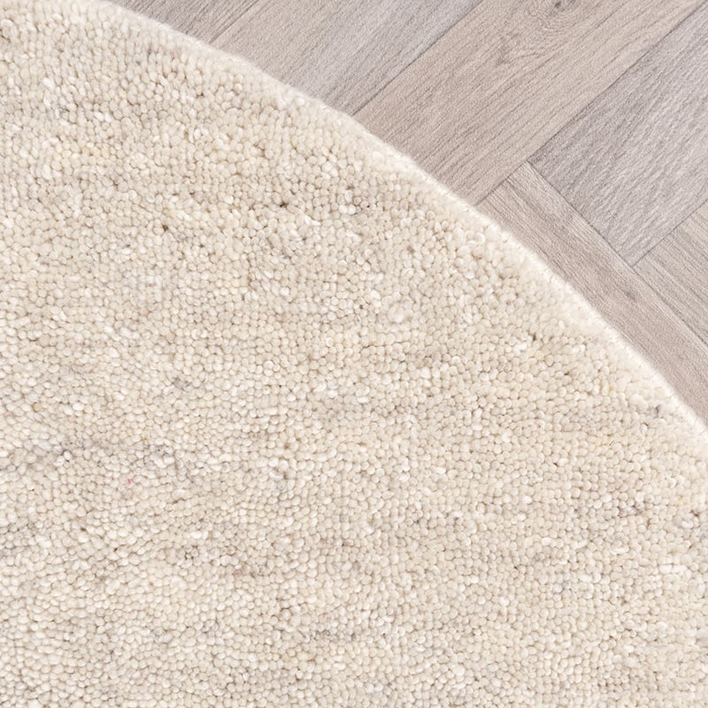 Round Berber Rug - Aicha Beige