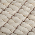 Wool floor rug - Louise White