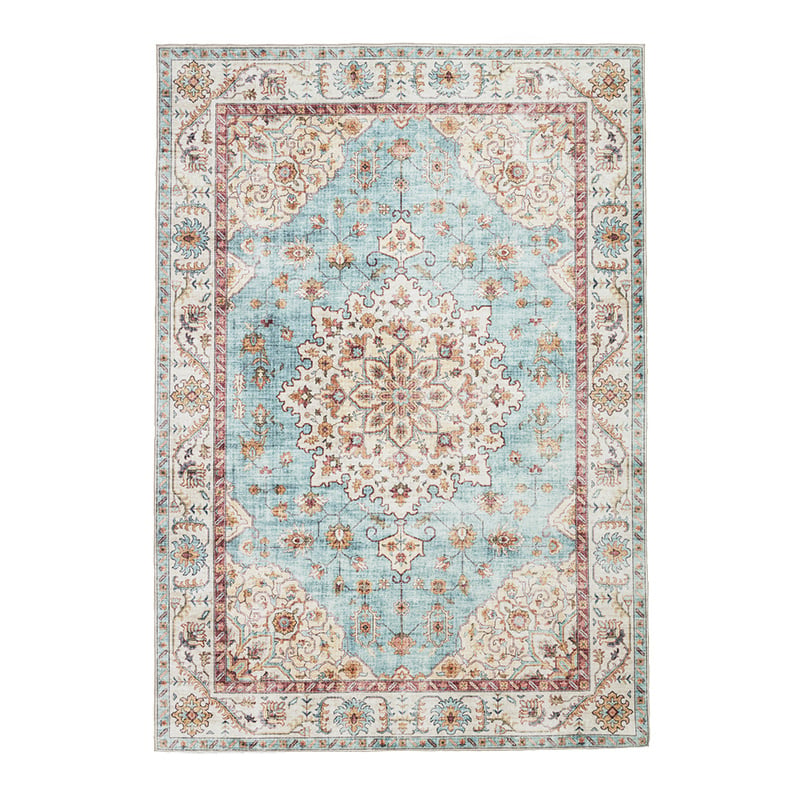 Vintage Outdoor Rug - Santo Medallion Light Blue