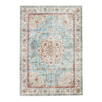 Vintage Outdoor Rug - Santo Medallion Light Blue