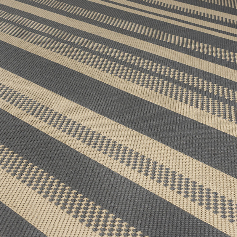 Retro balcony rug - Floreno Noto Grey