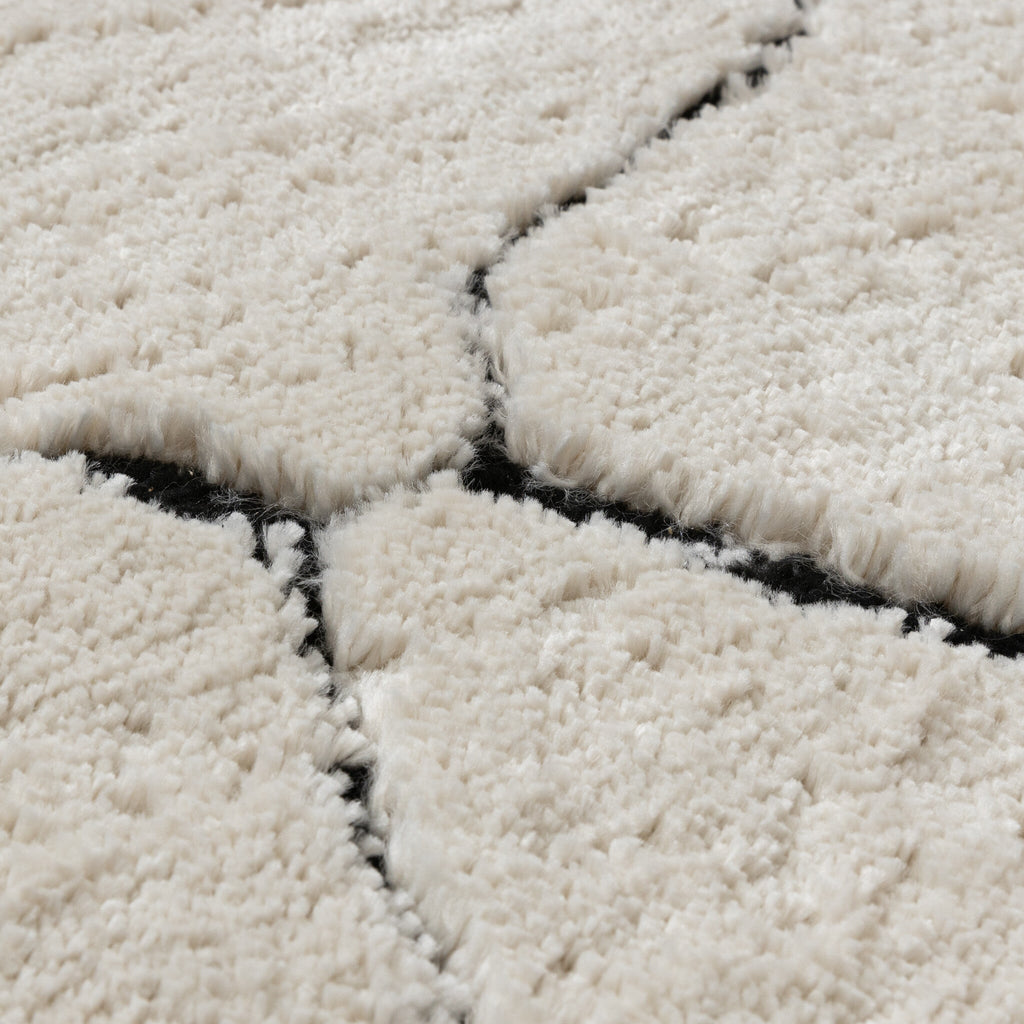 Scandinavian Rug - Yune Stone Cream/Black