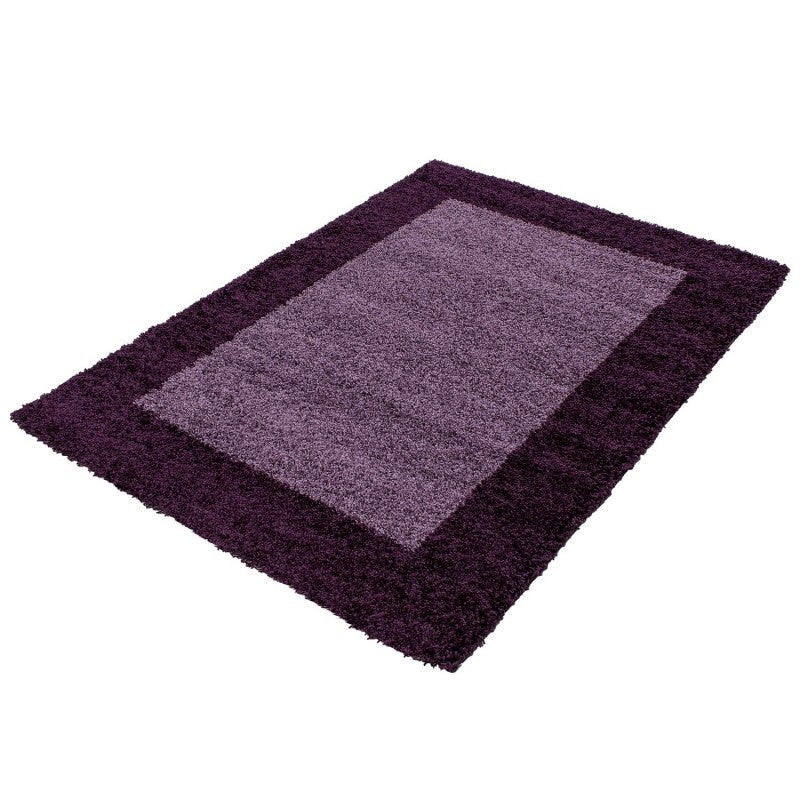 High-Pile Floor Rug - Edge Purple