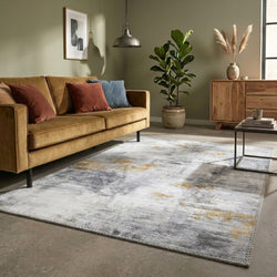 Modern Rug - Strong Grey/Yellow