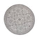Round Outdoor Rug - Summer Oriental Grey
