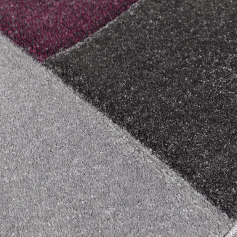 Modern floor rug - Hando Cosmos Purple/Grey