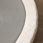 Round washable play mat - Flo Beige