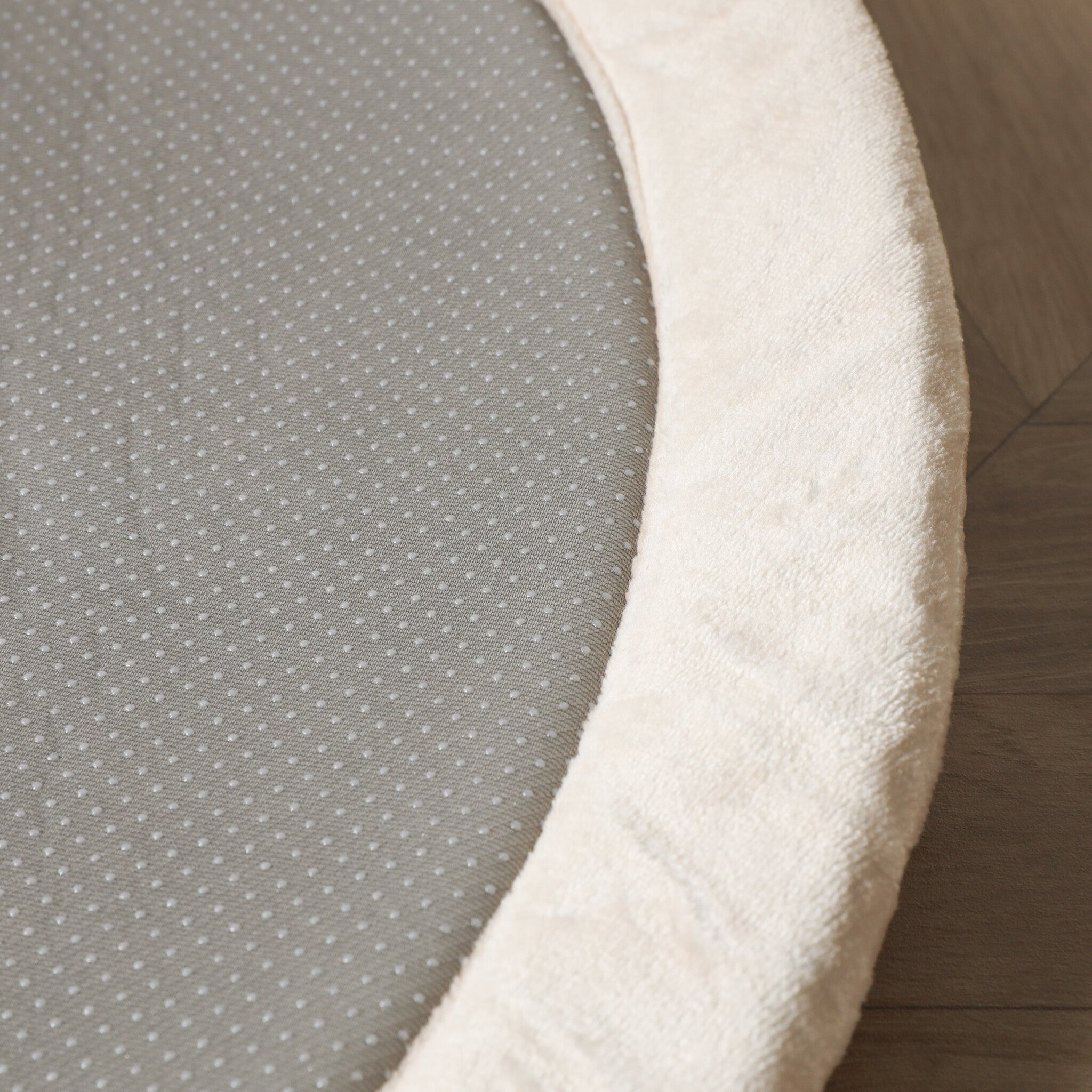 Round washable play mat - Flo Beige