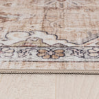Runder Orientteppich – Leyla Medaillon Taupe