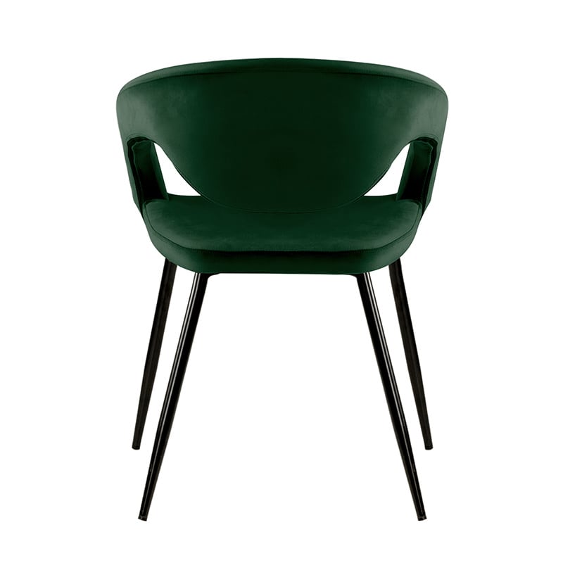 Velvet Dining Chair - Lenn Dark Green