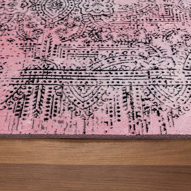 Abstract floor rug - Elitha Pink