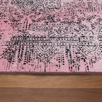 Abstract floor rug - Elitha Pink