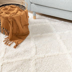 Scandinavian Rug - Lova Lines Cream