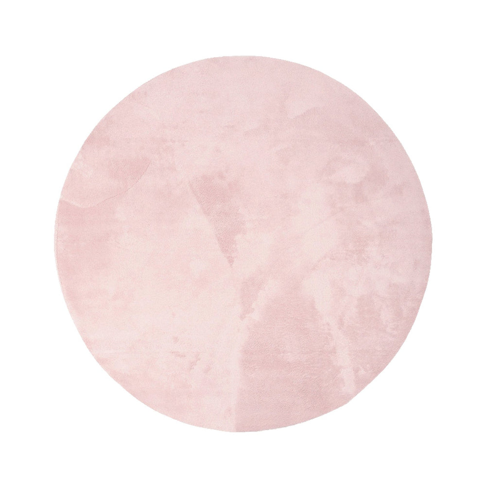Round Washable Rug - Vivid Pink