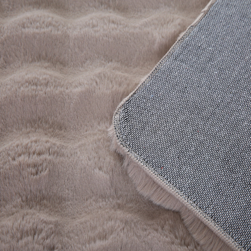 Soft high-pile floor rug - Ambrey 3D Beige