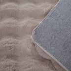 Soft high-pile floor rug - Ambrey 3D Beige