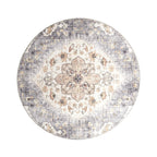 Round Vintage Outdoor Rug - Santo Mandala Blue/Grey