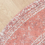Round Vintage Rug - Admire Pink