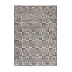 Checkered floor rug - Enrico Gray