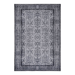 Vintage floor rug - Fae Noell Black/Grey