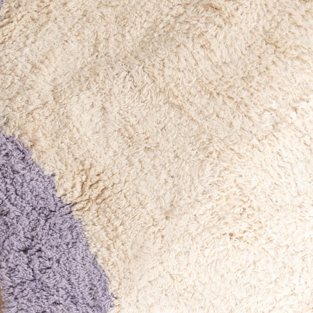 Round Washable Rug – Hazy Lilac/Cream