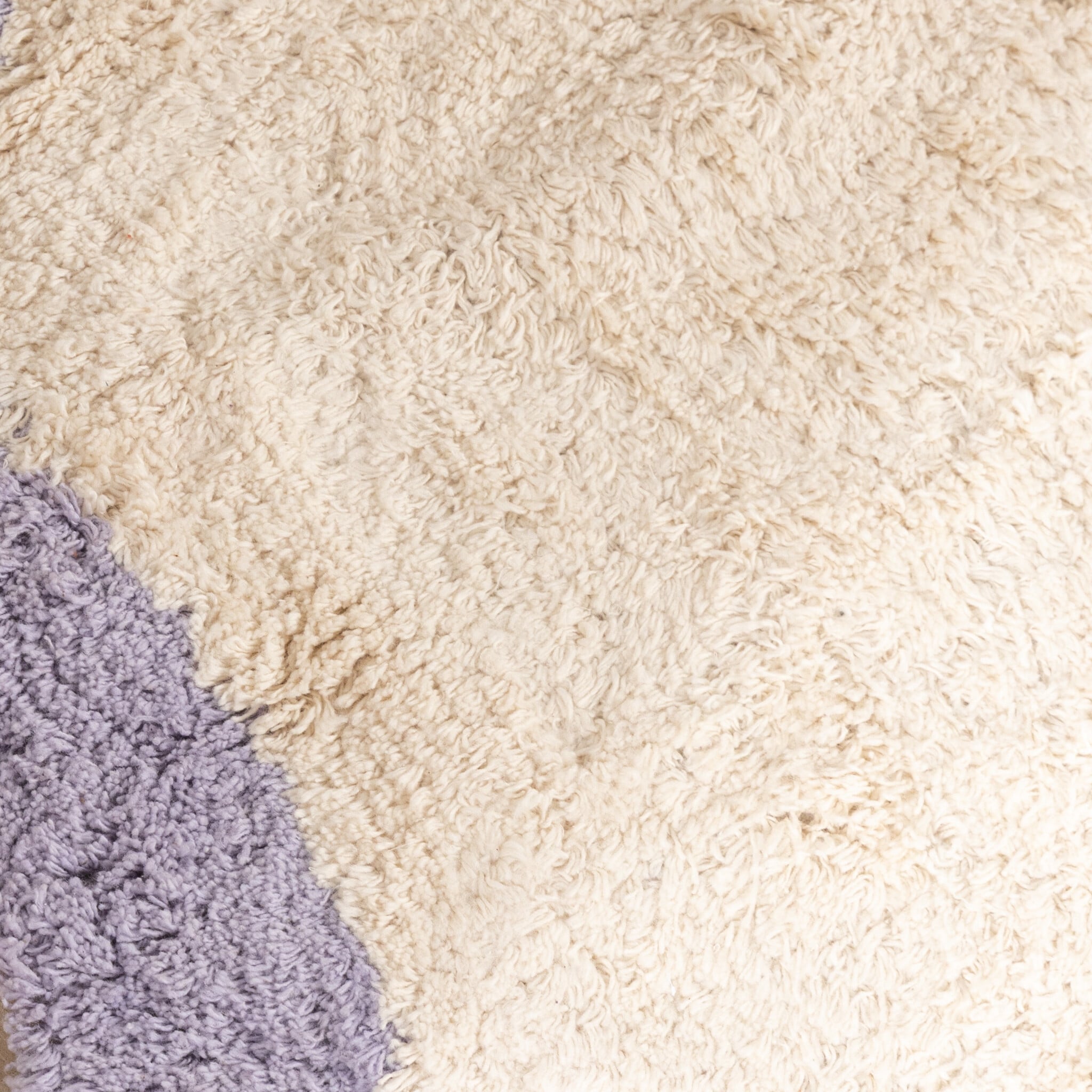 Round Washable Rug – Hazy Lilac/Cream