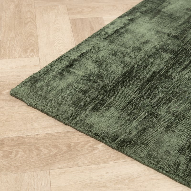 Viscose Rug - Pearl Dark Green