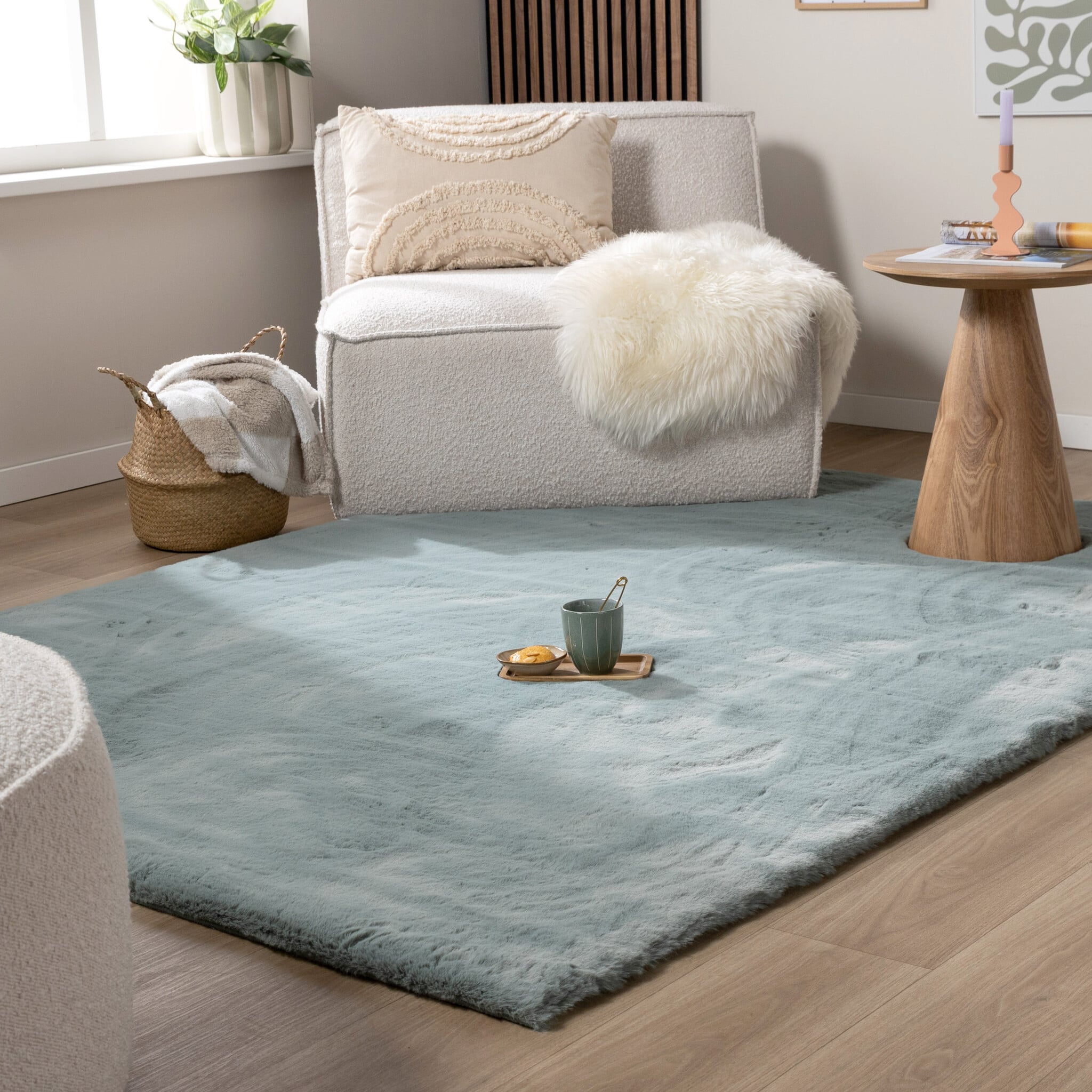 Soft High Pile Rug - Comfy Supreme Blue/Green
