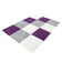 High-pile floor rug - Cube Purple