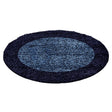 Round High-pile floor rug - Edge Blue