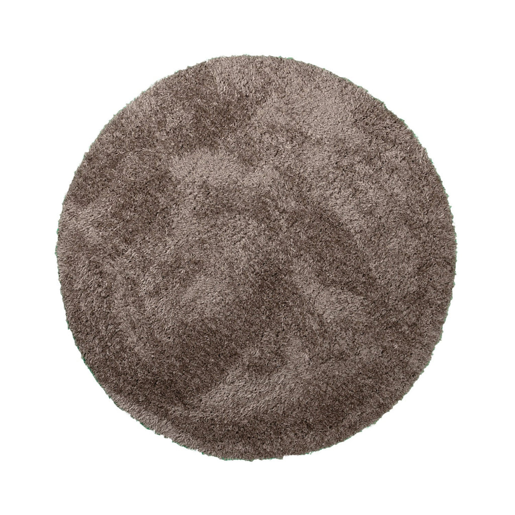 Round Shaggy Rug - Blaze Taupe