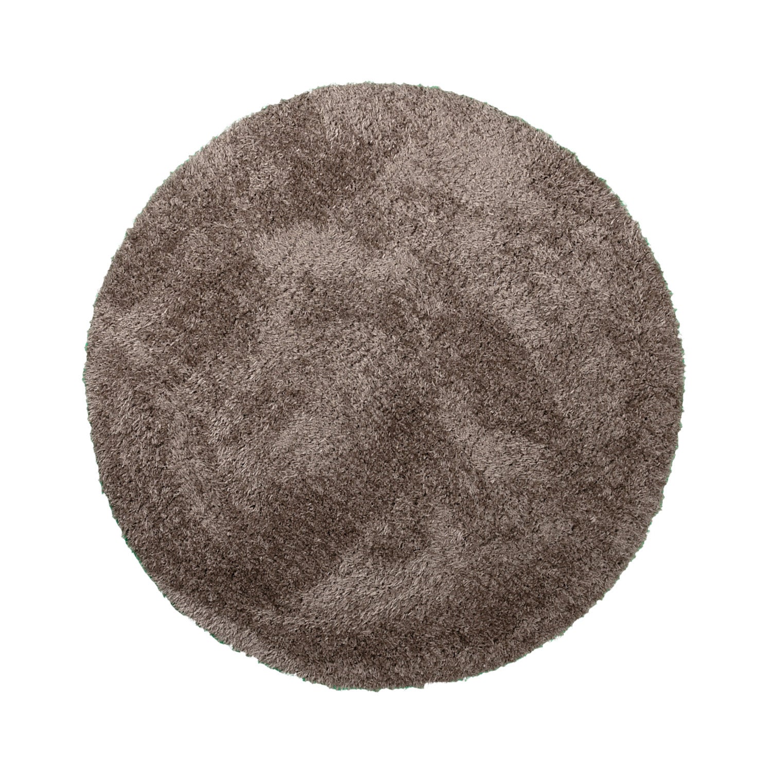Round Shaggy Rug - Blaze Taupe