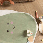 Washable Kids’ Rug – Berry Avocado Green