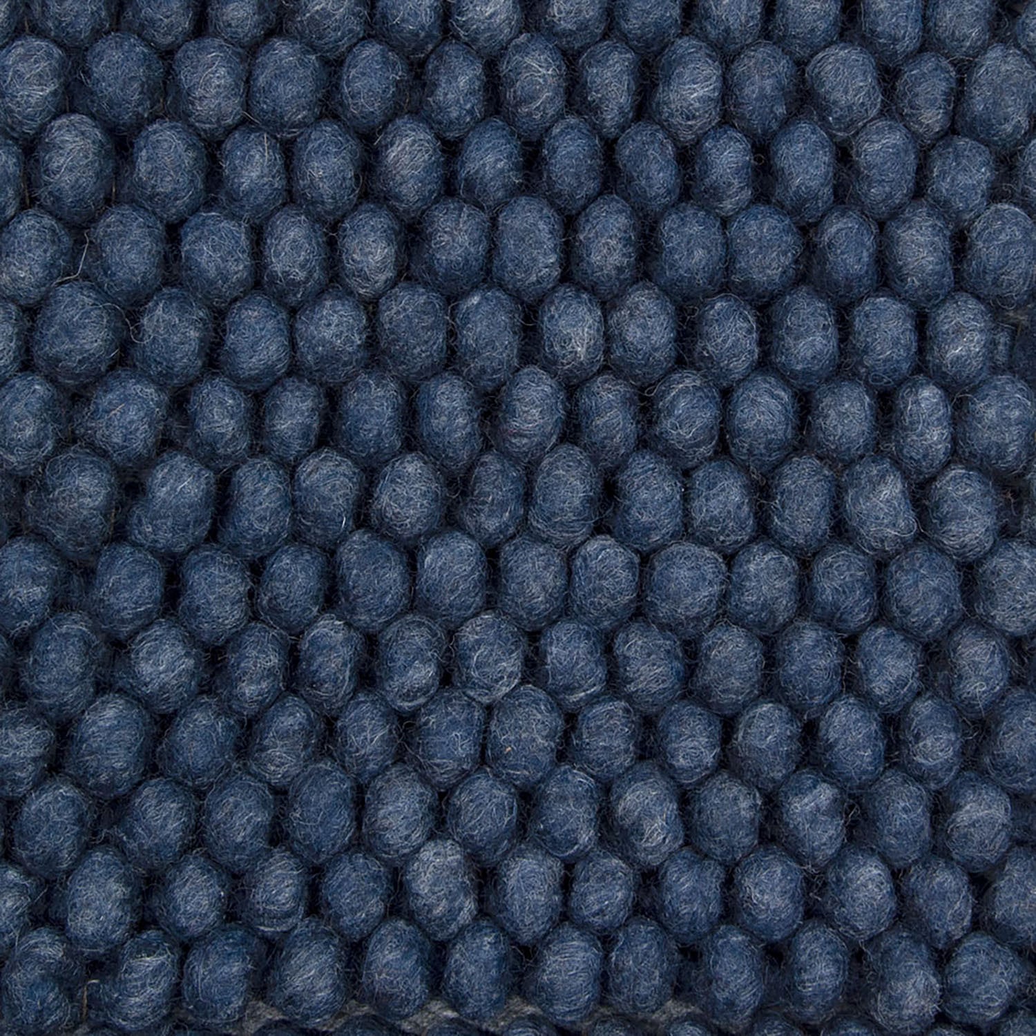 Wool floor rug to measure - New Loop Dark Blue 290