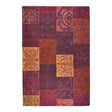 Patchwork floor rug - Delany Red