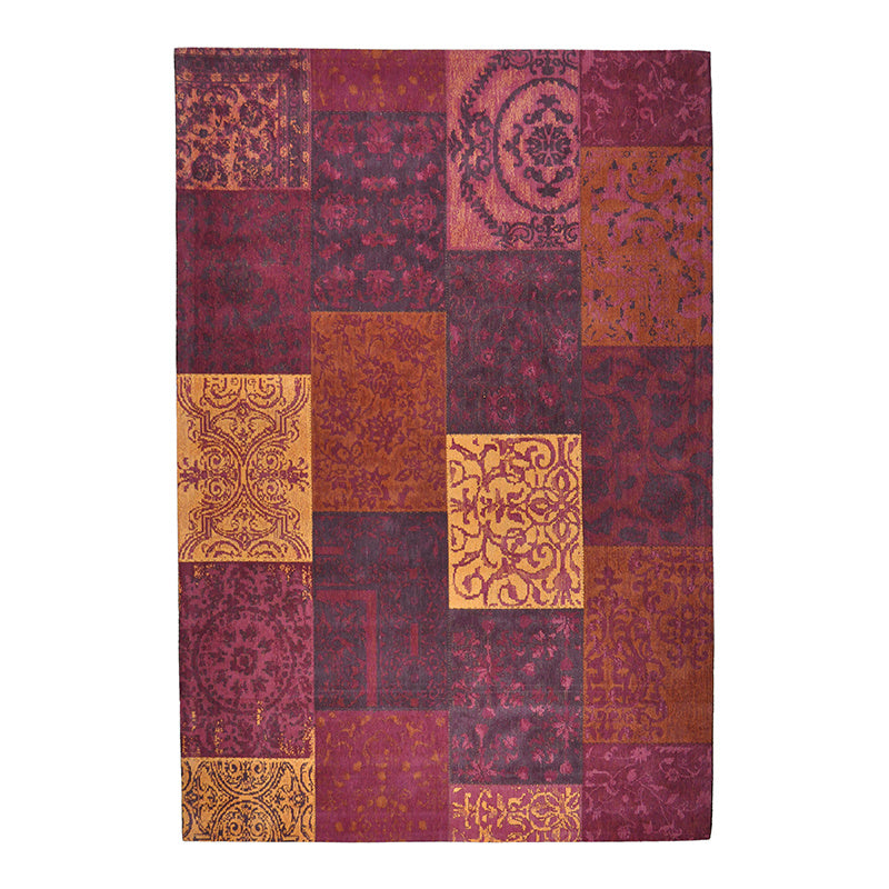 Patchwork floor rug - Delany Red