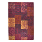 Patchwork floor rug - Delany Red