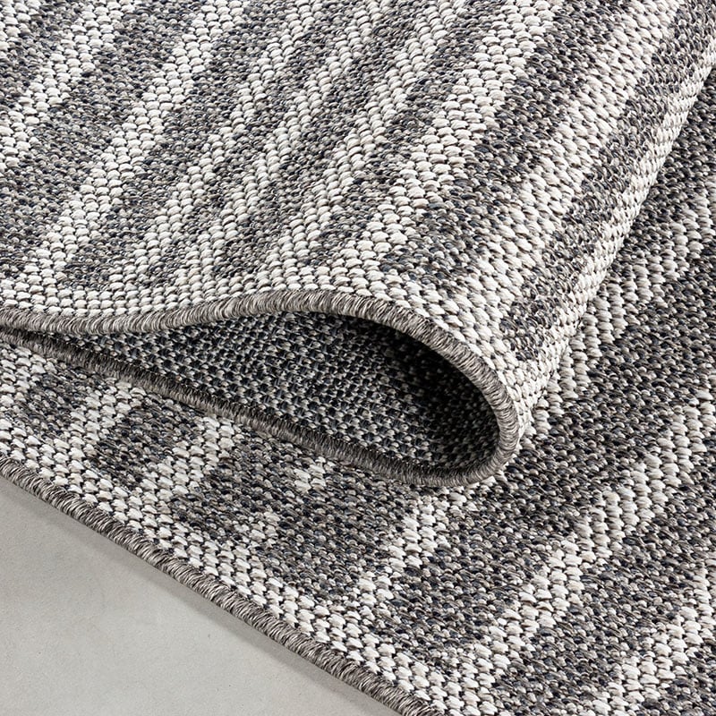 Jute Outdoor Rug - Aruba Square Grey