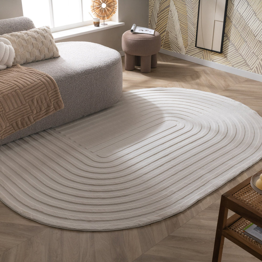 Irregular Rug - Flowy Arch Cream