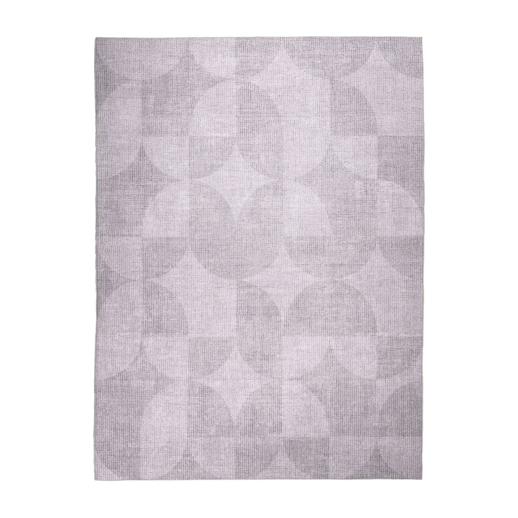 Abstract Outdoor Rug - Groovy Tiles Grey