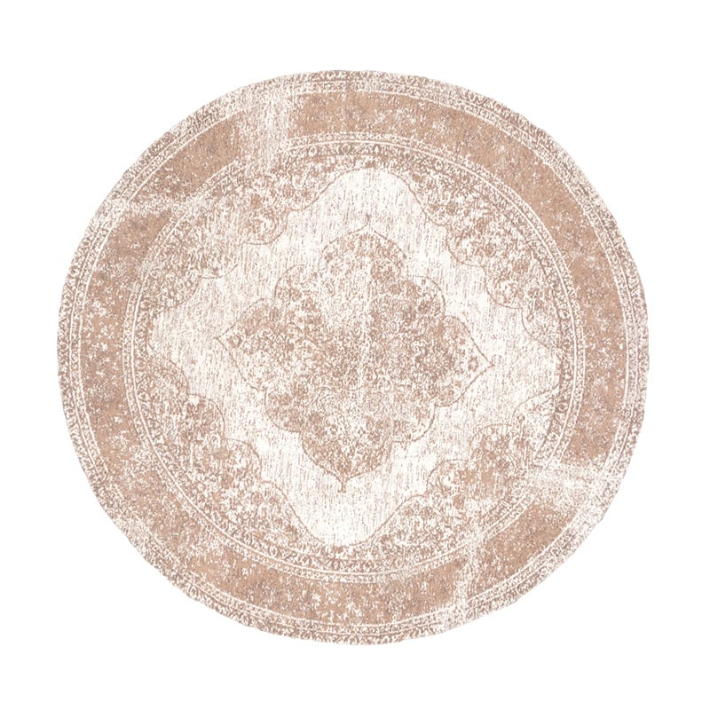 Round Vintage Rug - Admire Taupe