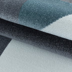 Modern floor rug - Optimism Design Blue/Grey