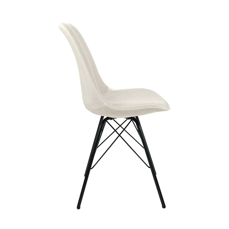 Velvet Chair - Ivory
