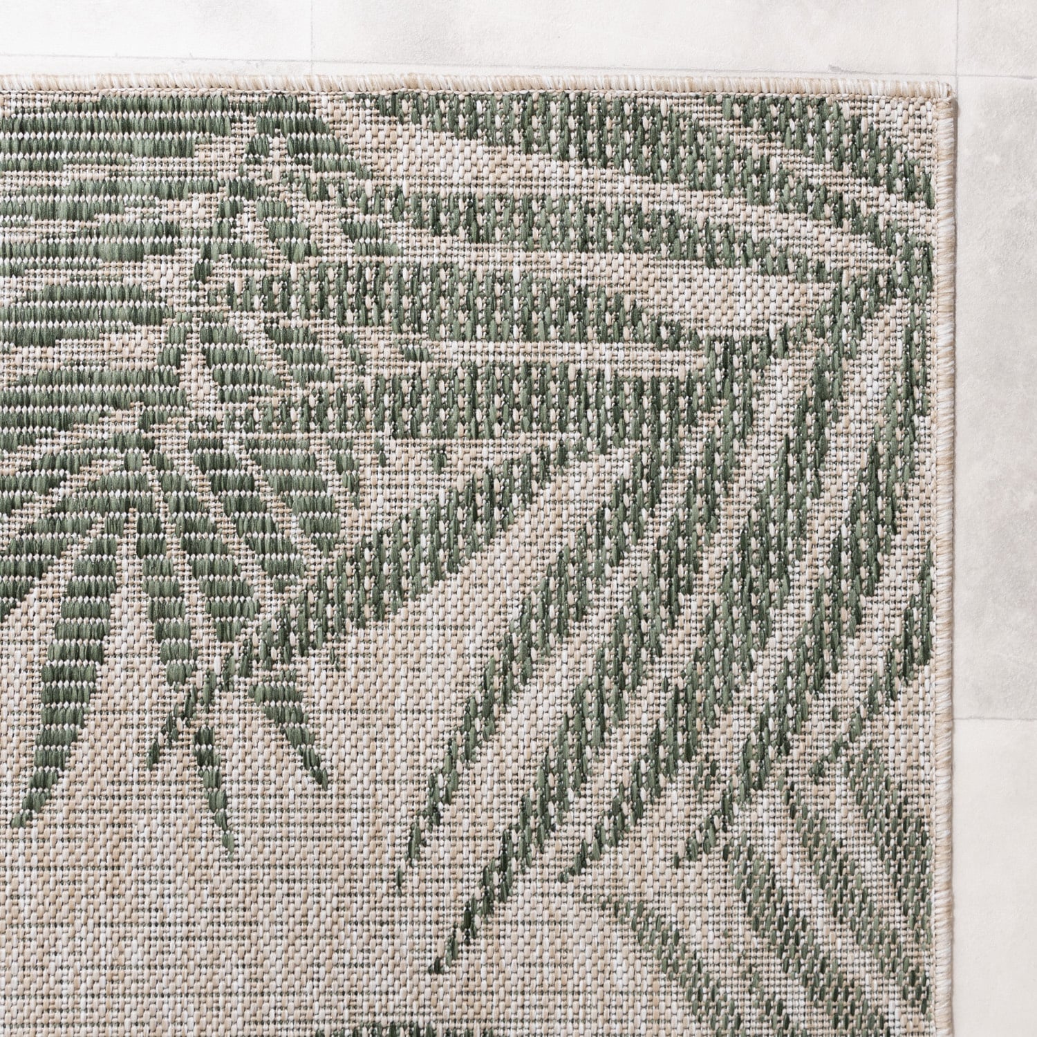 Outdoor Rug - Tiga Edge Green