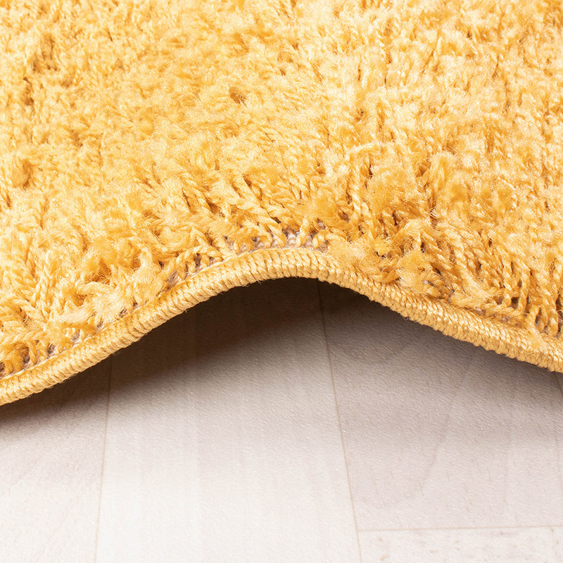 High Pile Rug - Solid Yellow