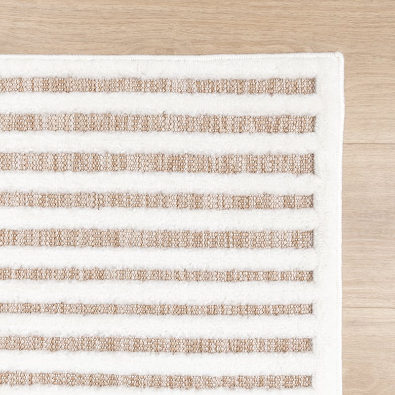 Modern Rug - Nori Curves White/Taupe